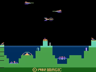Atlantis title screen for Atari 2600